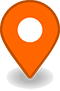 An orange map pin indicates a park location is open conditionally for use