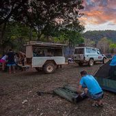 Camp vehicles. Photo: Territory Expeditions