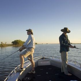 Two men fishing. Photo: Peter Eve| Tourism NT