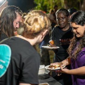 Shared evening feast