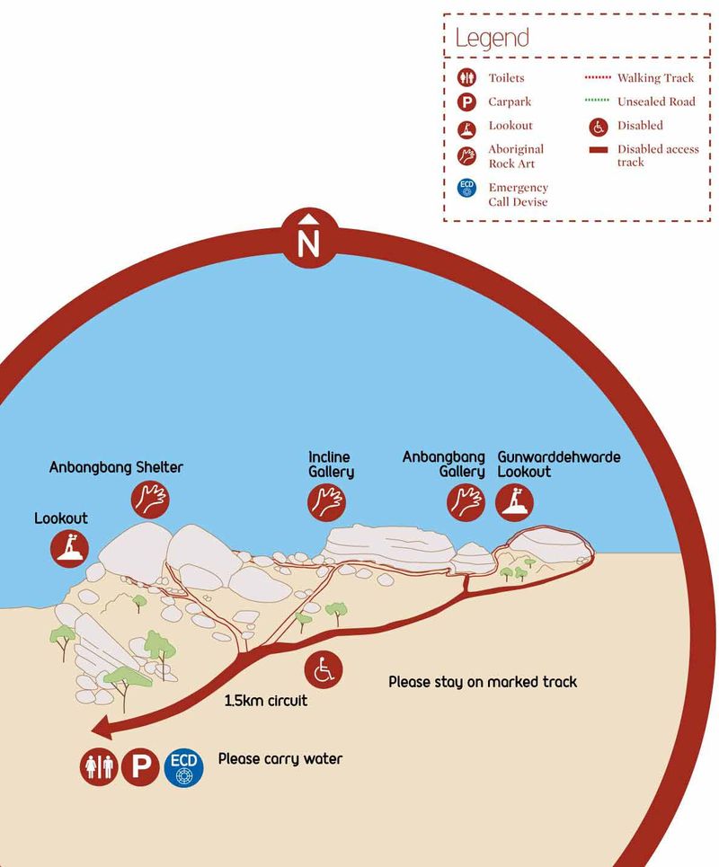 Burrungkuy Walk map.