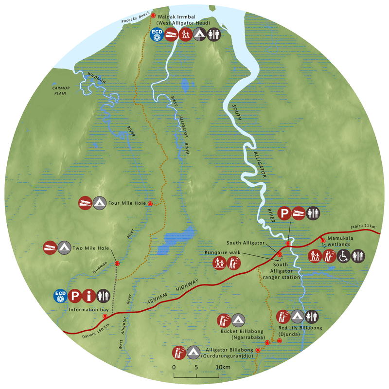 South Alligator region map.