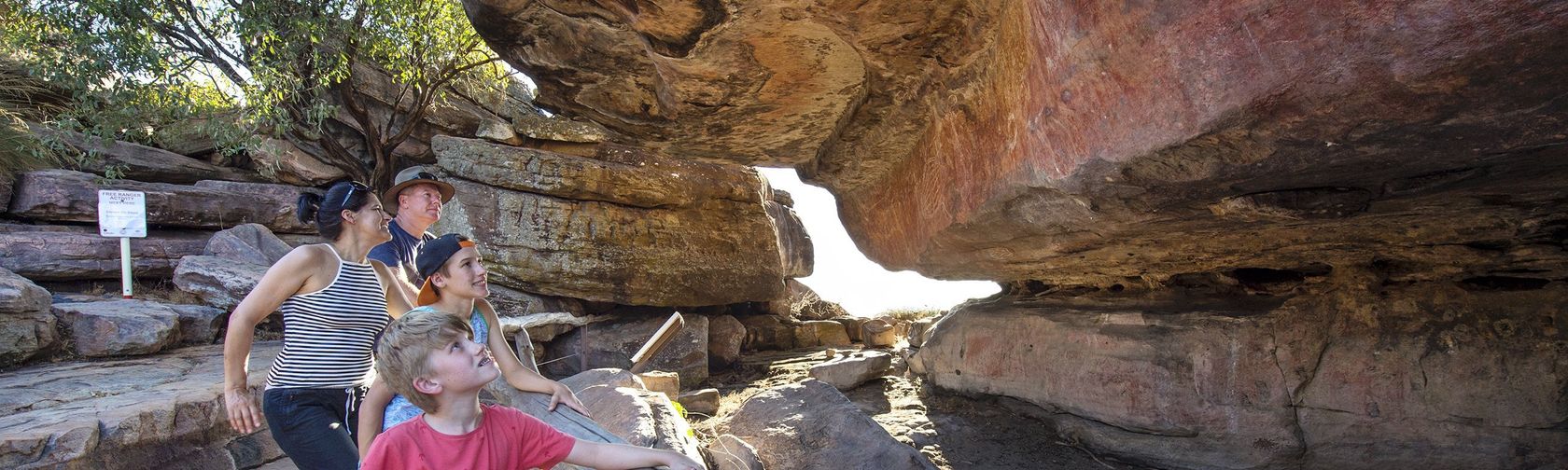 Viewing Ubirr rock art. Photo: Shaana McNaught