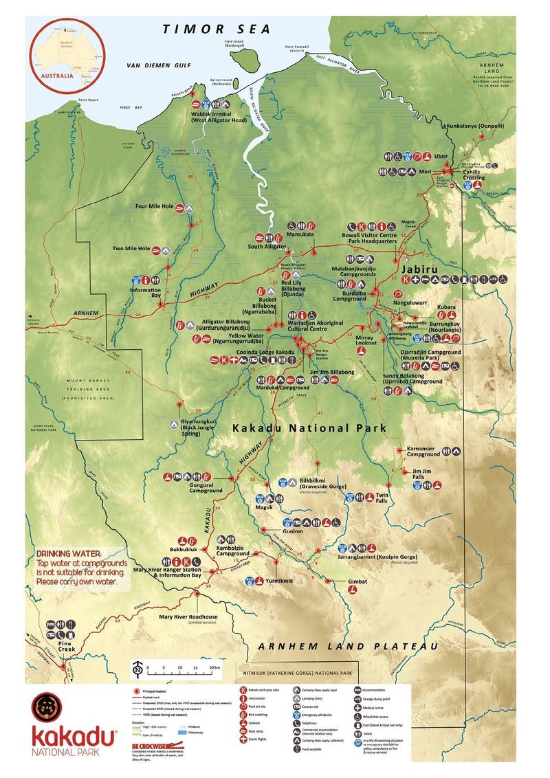 Kakadu Map.