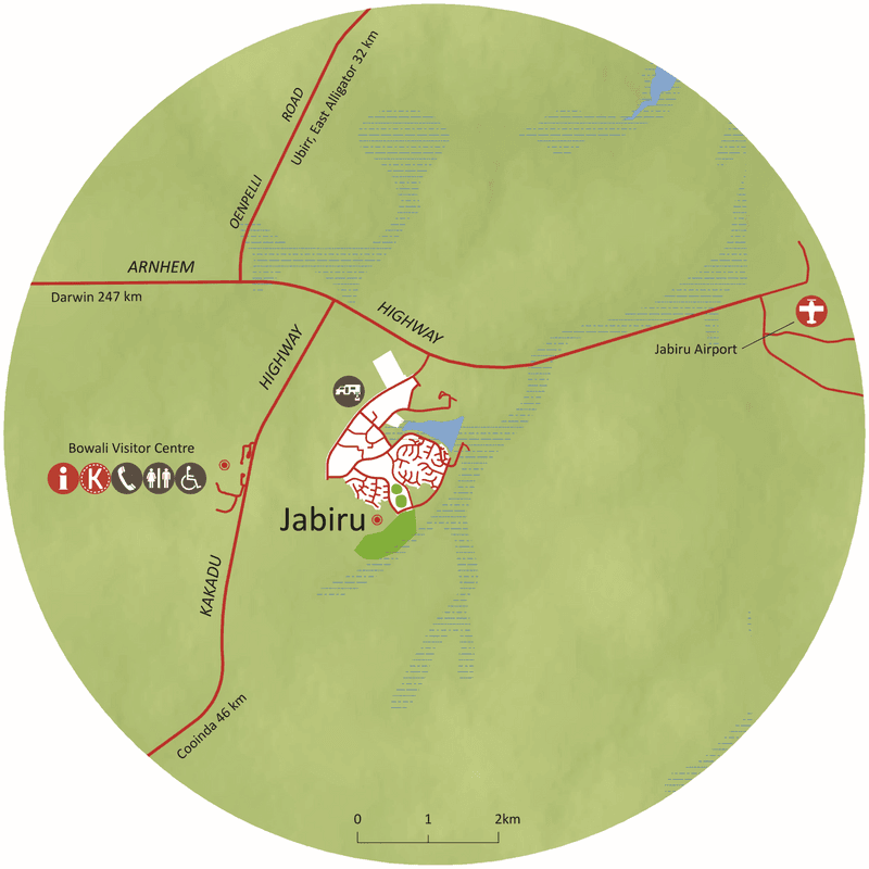 Jabiru region map.