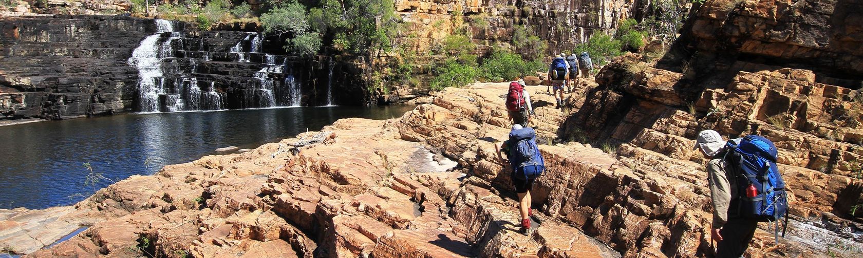 Bushwalkers in Kakadu. Photo: Trek Tours