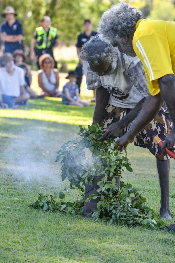 Smoking ceremony.