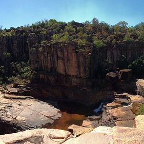 Twin Falls escarpment pools