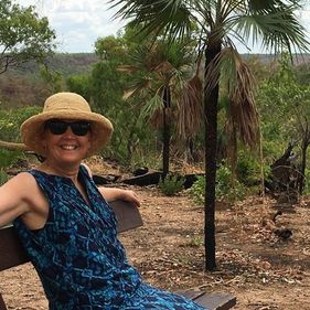 Enjoying the view from the park bench on Bukbukluk lookout walk