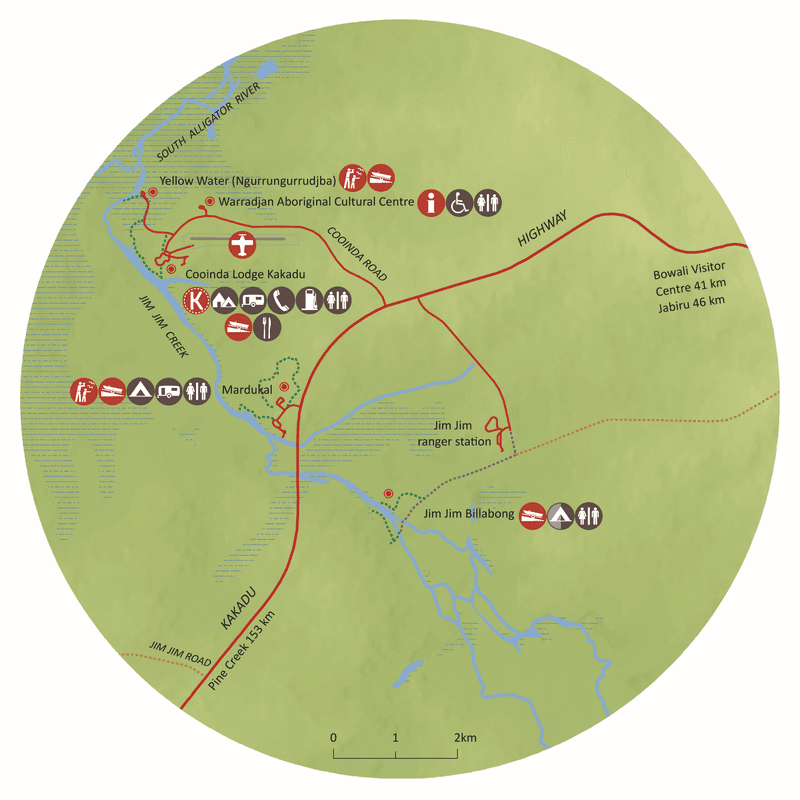 Yellow Water region map.