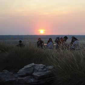 Visitors on a Never Never Tours Ubirr Sundowner tour. Photo: Wildman Chizo