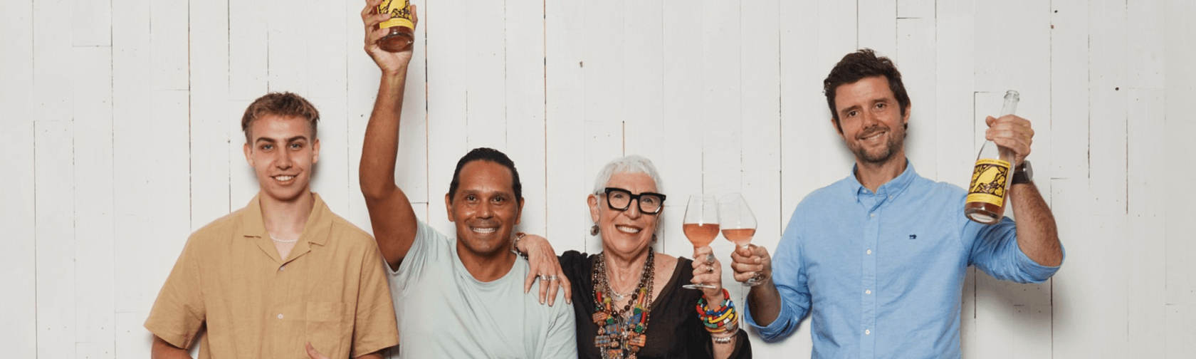 OzHarvest Founder Ronni Kahn with entrepreneur and Bininj man Ben Tyler