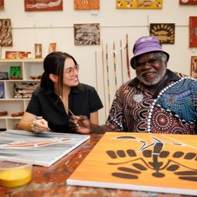 Painting at the Croc Hotel