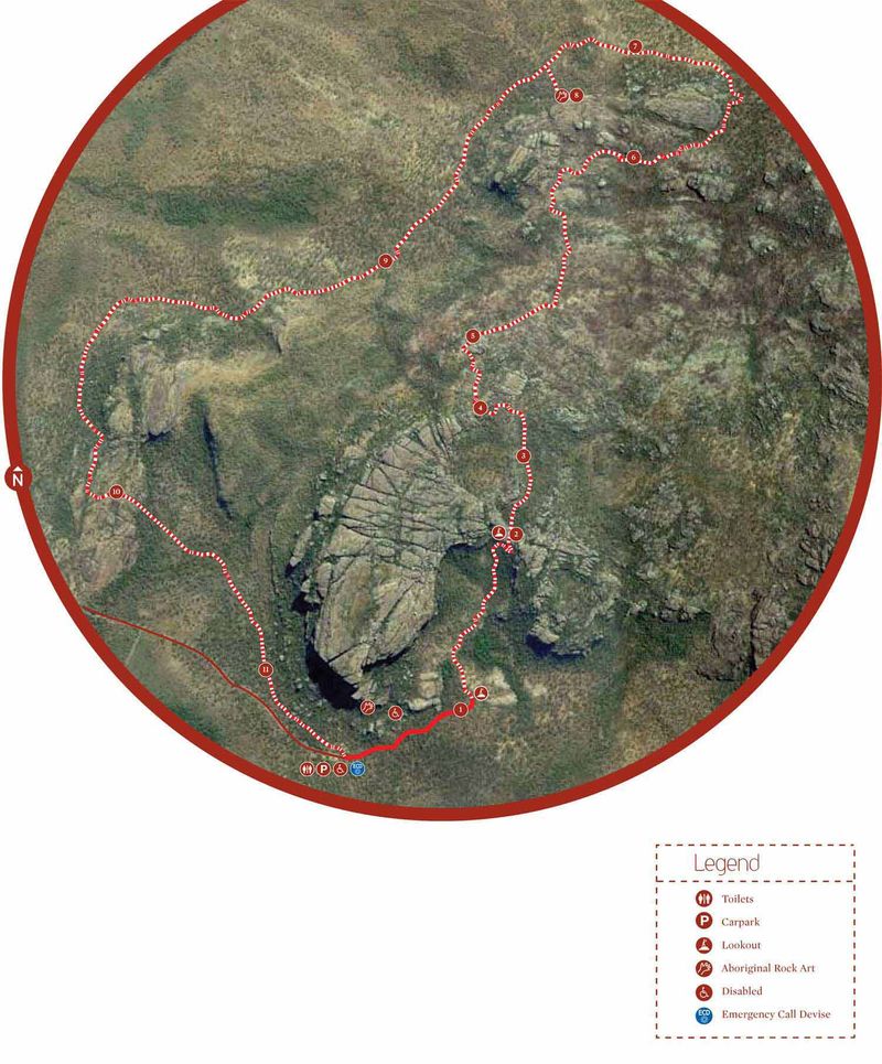 Barrk Sandstone Walk map.