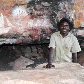 Manbiyarra at Jacobs Hand. Photo: Kakadu Cultural Tours