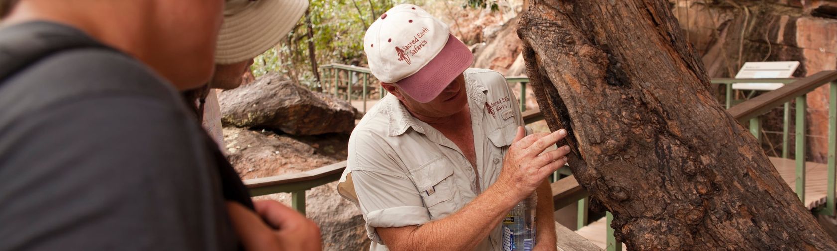 Tour guide in action. Photo: Sacred Earth Safaris